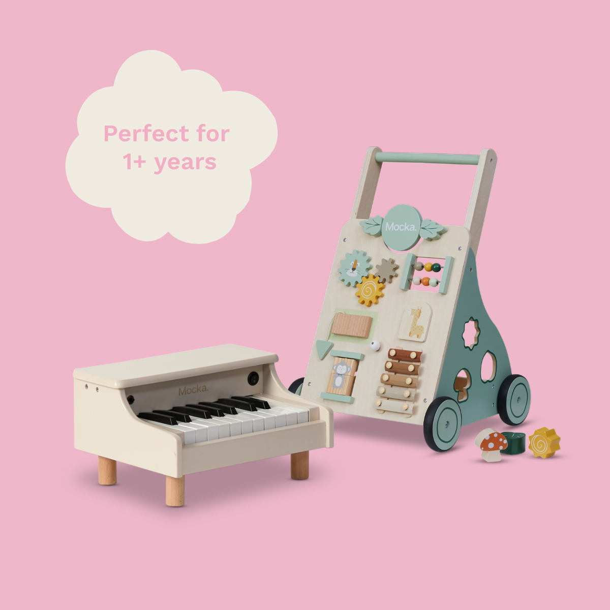 The Toddler Toys Bundle - Jungle Trolley and Mini Piano