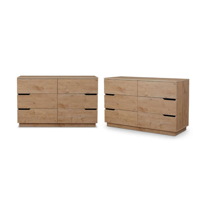 Zack Six Drawer - Natural Bundle